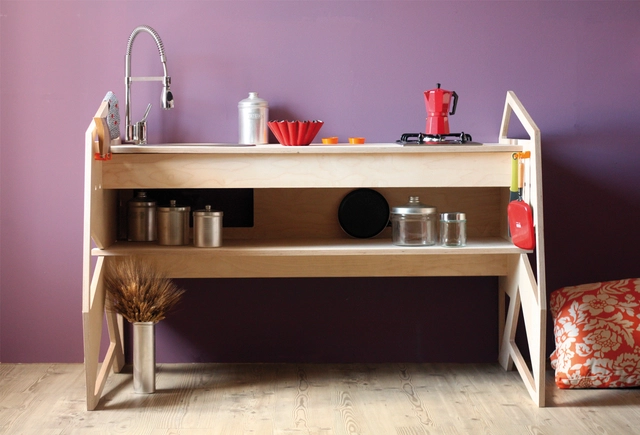 Cocina ligera de km0design se monta en minutos sin necesidad de tornillos - Sustentabilidad