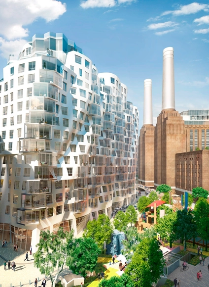 New Images Released of Foster and Gehry's Battersea Power Station Designs - Featured Image