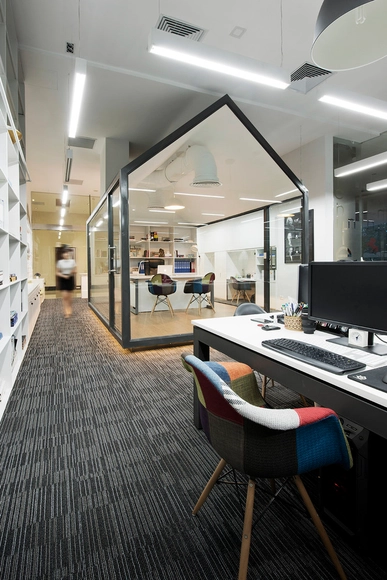 Bauhaus Architects And Associates's Office / Bauhaus Architecs & Associates - Offices Interiors, Kitchen, Lighting, Countertop, Chair, Table