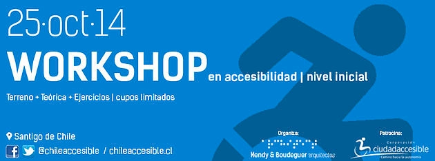 Workshop en Accesibilidad Universal y Ciudad / Santiago / ¡Sorteamos un cupo! - Imagen Principal