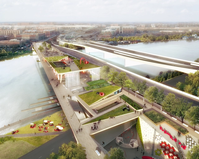 OMA + OLIN, seleccionados para diseñar el Puente-Parque de la calle 11 en Washington D.C - Imagen Principal