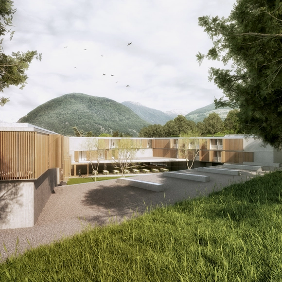 AM3 vence concurso para projetar um colégio interno em Malles, Itália - Arquitetura Educacional