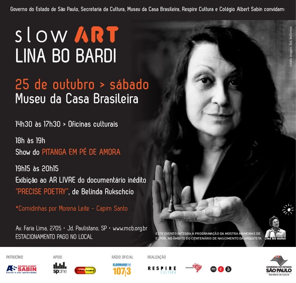 “SlowArt – Lina Bo Bardi” no Museu da Casa Brasileira - Imagem de Destaque