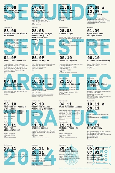 Conferencias Arquitectura UC 2º Semestre 2014 / Santiago, Chile - Imagen Principal