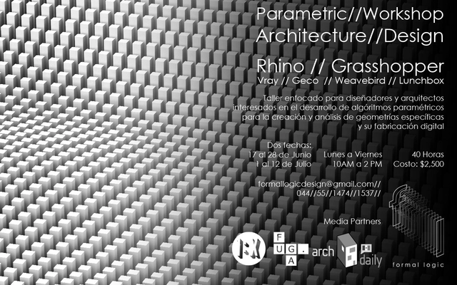 Parametric Design & Architecture Workshop por Formal Logic [¡Sorteo Cerrado!] - Imagen Principal