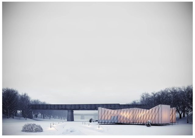 OS31 diseña restaurant sobre un río congelado en Canadá - Imagen Principal