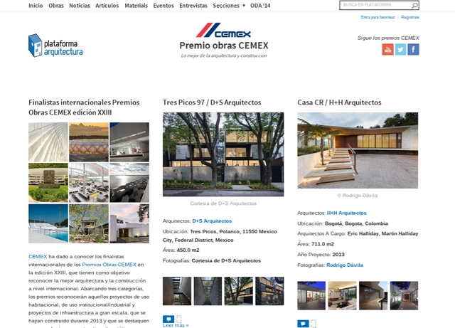 Cobertura completa de la edición XXIII del Premio Obras CEMEX  - Imagen Principal