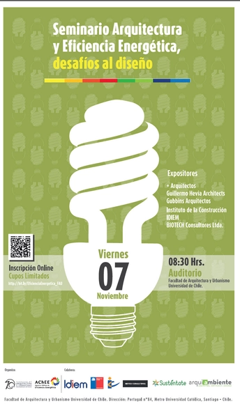 Seminario de Arquitectura y Eficiencia Energética, desafíos al diseño / Santiago, Chile - Imagen Principal