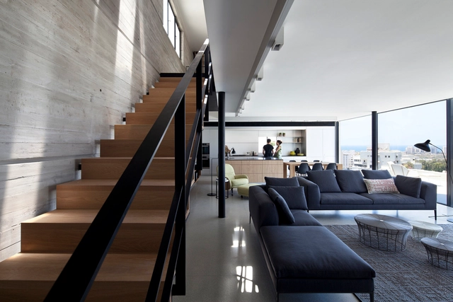 Cobertura Duplex Y / Pitsou Kedem Architects - Interiores De Apartamentos