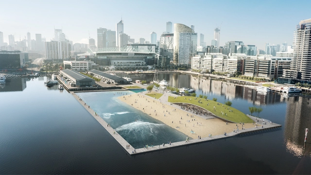 Damian Rogers Proposes Surf Park for Melbourne's Docklands - Featured Image