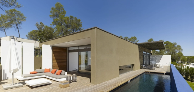 Villa T / Boyer Percheron Assus - Houses, Deck, Facade, Door