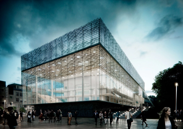 Jahn Proposes Concert Hall with Musically-Inspired Screen for Beethoven Festspielhaus Competition - Featured Image