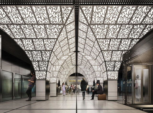 U-R-A rediseñará Novoperedelkino, estación de Metro en Moscú - Estación De Trenes