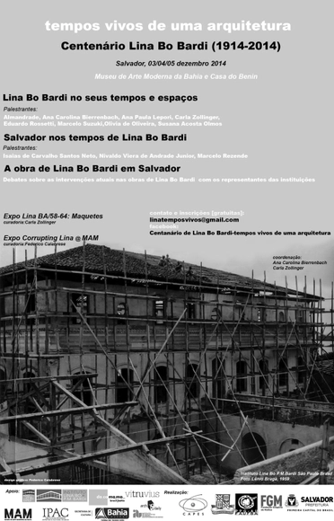 Evento: “Centenário de Lina Bo Bardi - Tempos Vivos de uma Arquitetura” - Imagem de Destaque