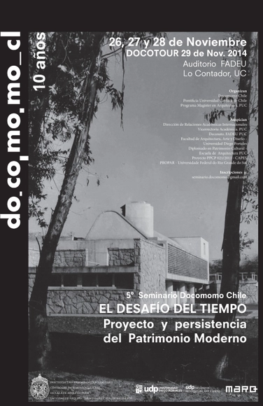 5° Seminario DOCOMOMO Chile / Santiago - Imagen Principal
