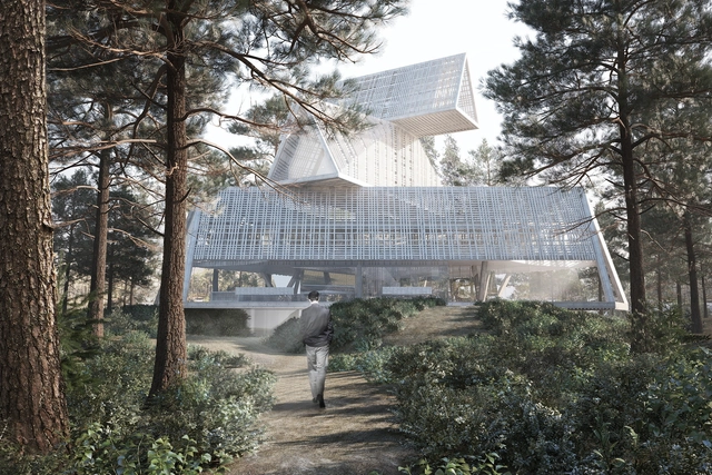 OFIS Arhitekti Designs Cantilevered Cultural Space for Arvo Pärt Center - Cultural Architecture