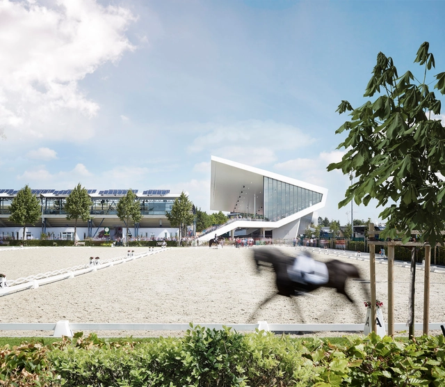 Extensão da Arena de Equitação / Kadawittfeldarchitektur - Arquitetura Esportiva