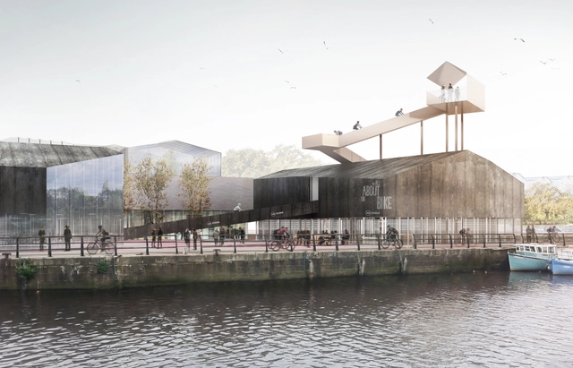 AWP Designs Cycle Centre Lookout for Newcastle's Malmo Quay - Transportation , Facade