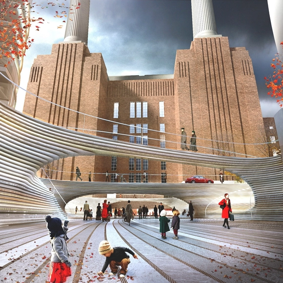 BIG revela diseño para la plaza de Battersea Power Station - Imagen Principal