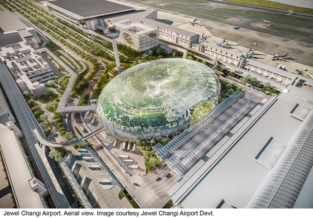 Safdie Architects projeta "Air Hub" para o aeroporto de Singapura - Imagem de Destaque