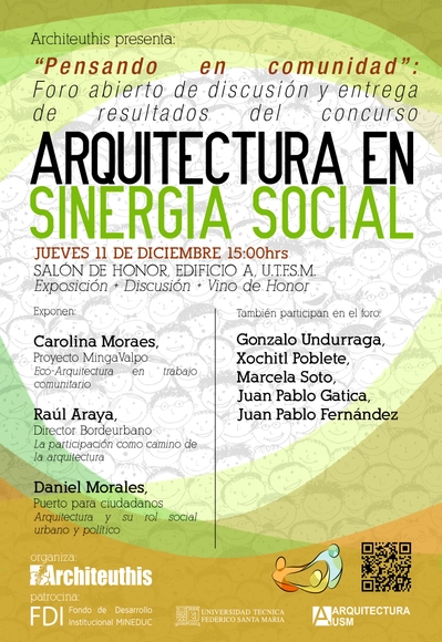 Foro de discusión y resultados del concurso "Arquitectura en Sinergia Social" / Valparaíso, Chile - Imagen Principal