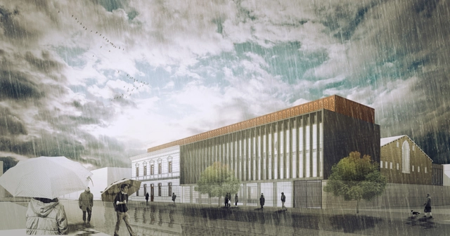 Mención Honrosa en Concurso habilitación y construcción Archivo y Biblioteca Regional de Punta Arenas / Chile - Patrimonio