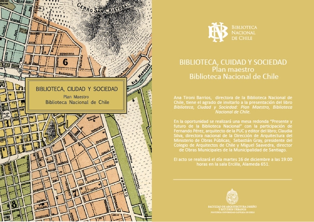 Lanzamiento "Biblioteca, ciudad y sociedad" en Biblioteca Nacional / Santiago - Imagen Principal