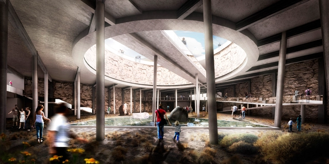 Jardín Botánico de Calama, ganador del primer concurso de arquitectura subterránea en Chile - Imagen Principal