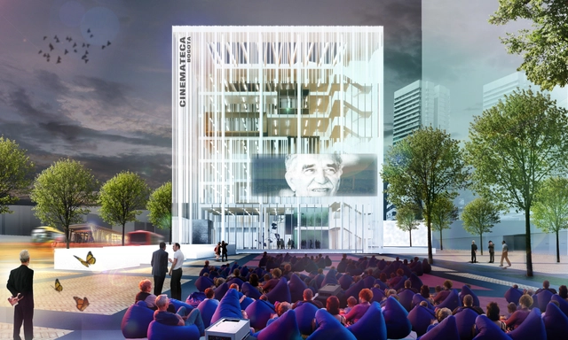 Mención Honrosa en Concurso público del diseño de nueva cinemateca distrital de Bogotá / Colombia - Centro Cultural