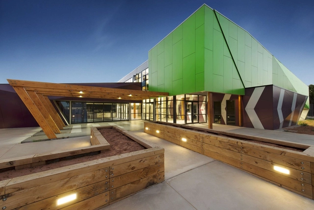 Deakin Trade Training Centre / Y2 Architecture - Schools , Deck, Facade