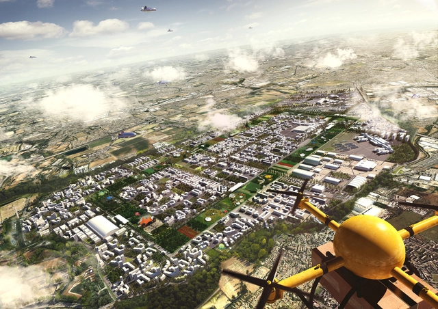 A Cidade Tridimensional: Como os drones irão interferir na paisagem do futuro - Imagem de Destaque