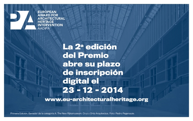Abren convocatoria para el premio Europeo de Intervención en el Patrimonio Arquitectónico AADIPA - Imagen Principal