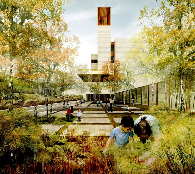 Graeme Massie Architects premiado com o terceiro lugar no concurso Liget Budapest - Museu