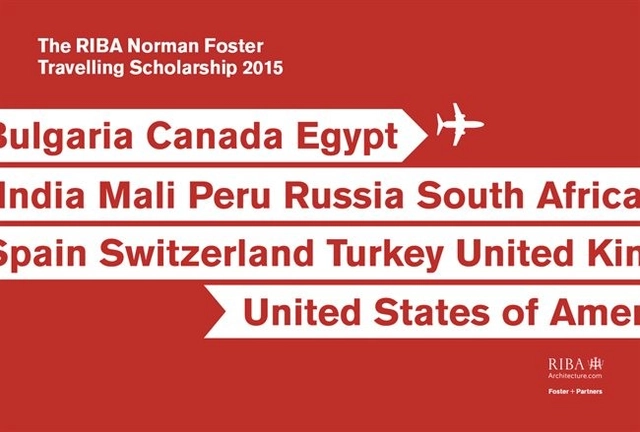 Abren convocatoria para RIBA Norman Foster Travelling Scholarship 2015 - Imagen Principal