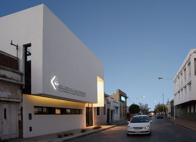 Colegio de Arquitectos de la  Provincia de Buenos Aires / Juan Pablo Denzoin, María Victoria Deguer , Luciana Cicconi - Renovación, Fachada