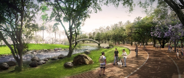 Um sonho atravessado por um rio: Parque Linear Rio Cali, Colômbia - Imagem de Destaque