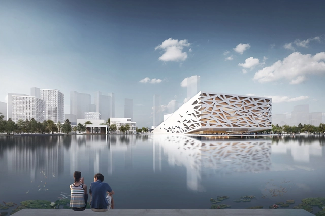 Primeiras imagens da Yuhang Opera de Henning Larsen Architects - Imagem de Destaque