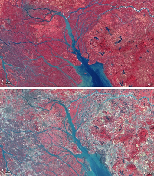 Delta del río Pearl en China supera a Tokio como el área urbana más poblada del mundo - Imagen Principal