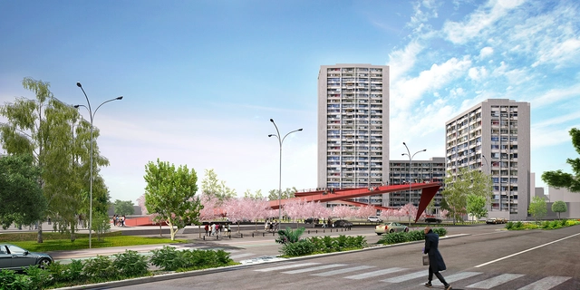 Architects of Invention and Archiplan Propose "Origami Highline" for Santiago - Featured Image