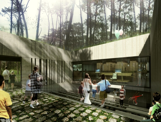 MBAD Arquitectos, Mención Honrosa en concurso de ideas para la Biblioteca Daniel Vidart / Uruguay  - Imagen Principal