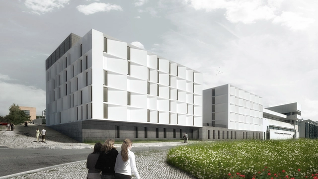 Segundo Lugar no Concurso para a Residência Universitária no Campus da Ajuda / AND-RÉ Arquitectura - Imagem de Destaque