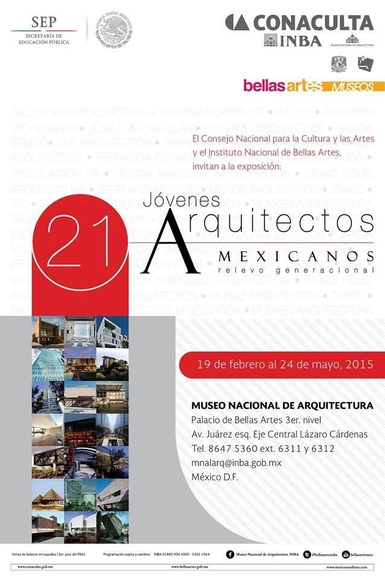 Muestra 21 jóvenes arquitectos, Relevo Generacional / Ciudad de México - Imagen Principal