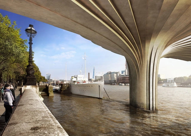 Arup Reveals Image Of Heatherwick's Garden Bridge 'Cupro-Nickel' Cladding - Featured Image