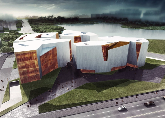 RTA-Office, primer lugar en concurso de Centro Cultural en Wuhu, China - Centro Cultural