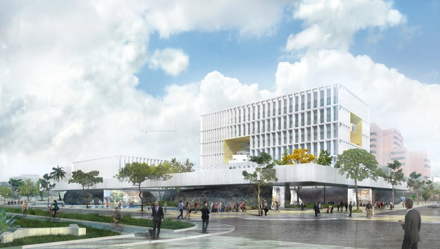 adjkm + Montemayor Arquitectos + VEPICA, segundo lugar por nueva subsede del Banco Central de Venezuela - Banco