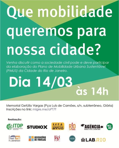Encontro "Que mobilidade queremos para nossa cidade?", no Rio de Janeiro - Imagem de Destaque