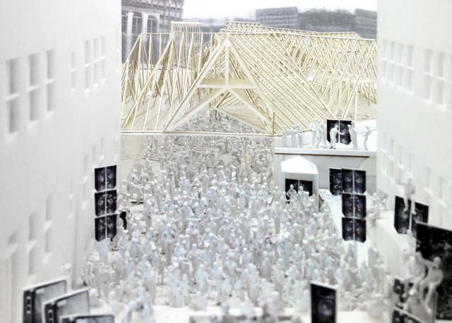 MoMA PS1 YAP 2015 Runner-up: Roof Deck / Erin Besler - Fitness Club, Facade