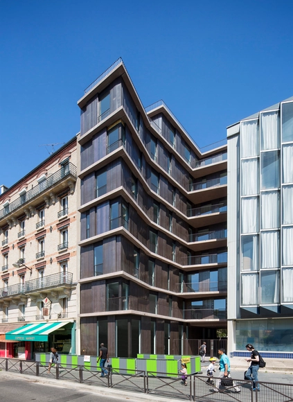 Edifício Residencial Rue Du Chateau Des Rentiers / Explorations Architecture - Apartamentos