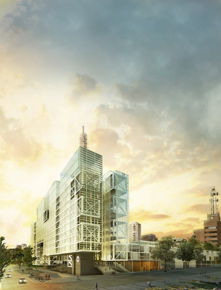 Ciudadela El Dorado, propuesta ganadora del tercer lugar por nueva subsede del Banco Central de Venezuela - Banco
