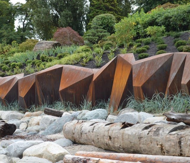 Paisaje y Arquitectura: Metamorphous, una escultura de acero cortén en medio del paisaje - Paisaje Y Arquitectura